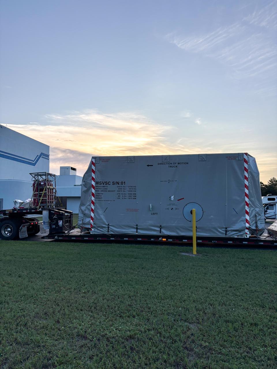 The National Oceanic and Atmospheric Administration’s (NOAA) Space Weather Follow On–Lagrange 1 (SWFO-L1) Observatory, set to provide quicker and more accurate space weather forecasts, arrived Sunday, July 20, 2025, at the Astrotech Space Operations Facility near NASA’s Kennedy Space Center in Florida. The SWFO-L1 mission will monitor the Sun and near-Earth environment using a suite of instruments that provide real-time measurements of solar activity.
