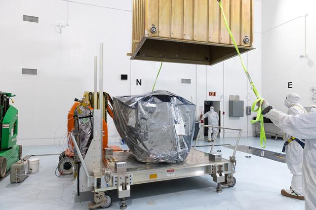 NASA image: Unboxing of Carruthers Rideshare for IMAP Mission