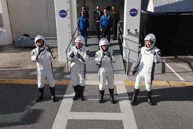 NASA's SpaceX Crew-11 Suit-Up and Walkout