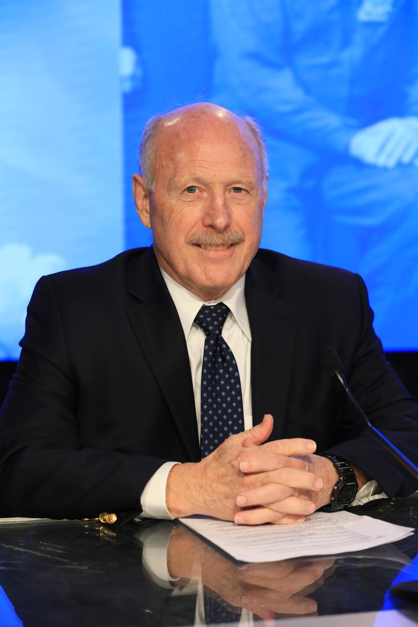 Ken Bowersox, associate administrator, NASA’s Space Operations Mission Directorate, participates in a postlaunch news conference at the agency’s Kennedy Space Center in Florida on Friday, Aug. 1, 2025, following the launch of NASA’s SpaceX Crew-11 mission to the International Space Station. NASA astronauts Zena Cardman and Mike Fincke, along with JAXA (Japan Aerospace Exploration Agency) astronaut Kimiya Yui and Roscosmos cosmonaut Oleg Platonov, launched to the International Space Station aboard SpaceX’s Dragon spacecraft and Falcon 9 rocket at 11:43 a.m. EDT on the 11th crew rotation mission with SpaceX to the space station as part of NASA’s Commercial Crew Program.