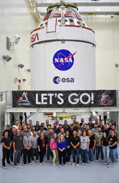 NASA image: Artemis II Pre-Roll of Orion from MPPF to LASF