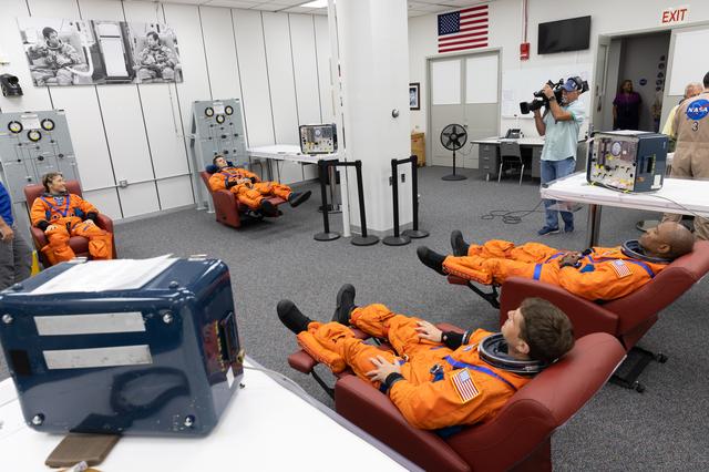 NASA image: Artemis II Crew Suiting and Walkout