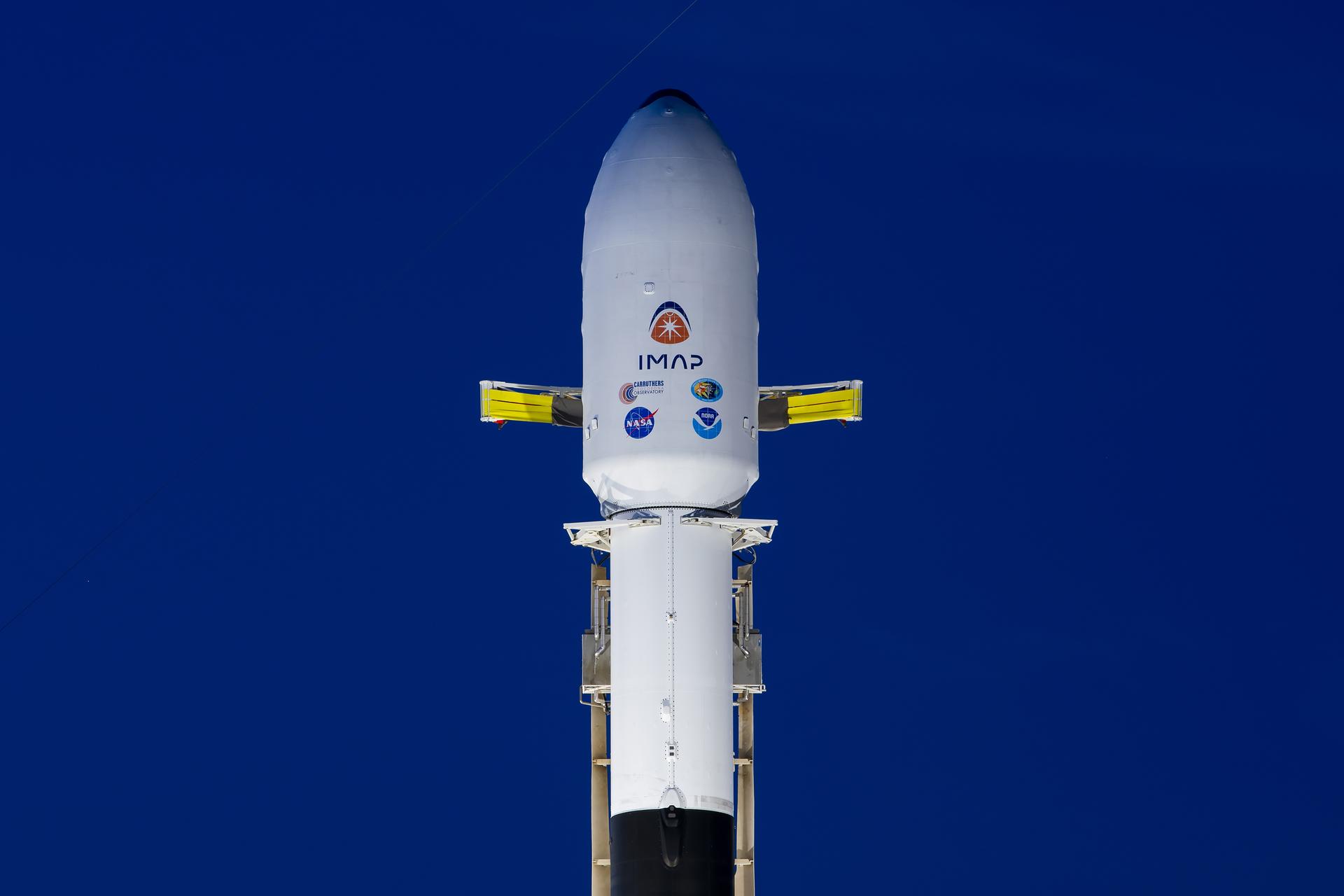 NASA/SpaceX IMAP Vertical at LC 39A (Sunrise)