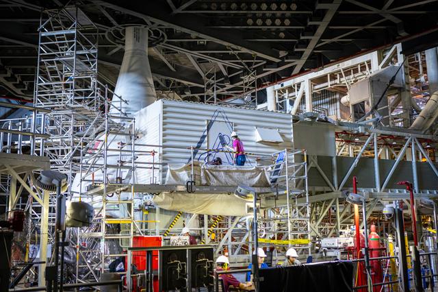 NASA image: Artemis II CAA Artemis logo painting