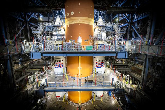 NASA image: Artemis II A250 logo painting