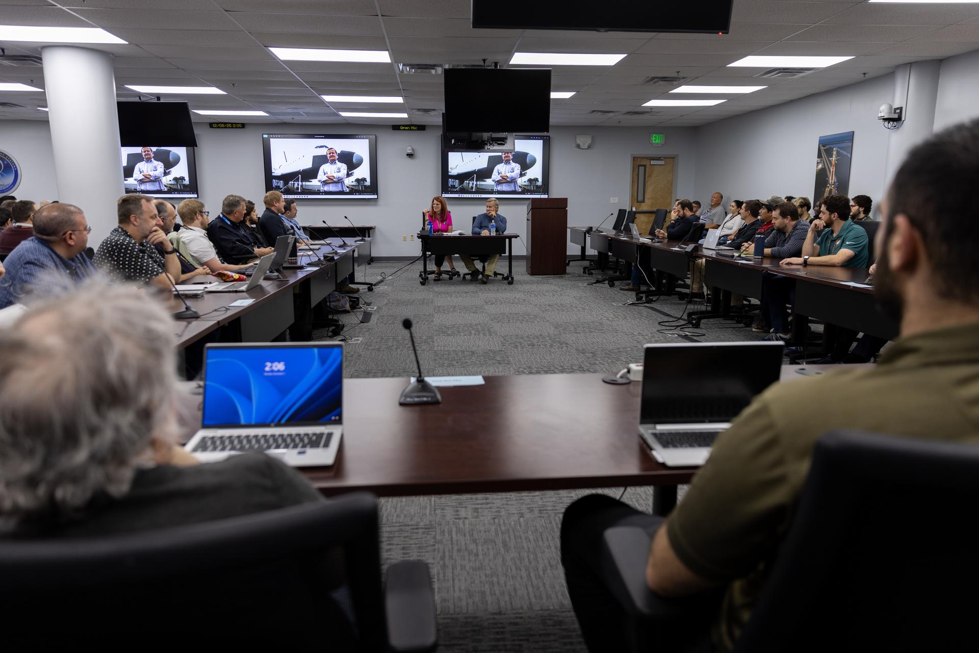 Artemis II Launch Team with Former Space Shuttle Director Mike Leinbach