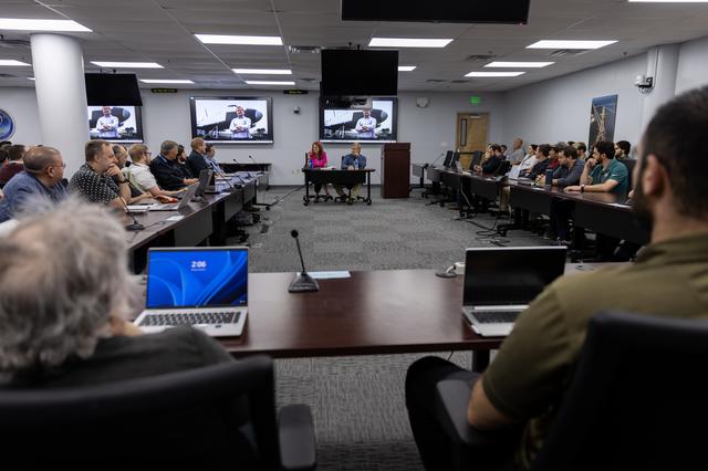 NASA image: Artemis II Launch Team with Former Space Shuttle Director Mike Leinbach