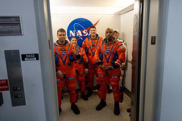 NASA image: Artemis II CDDT - Suit Up and Walkout