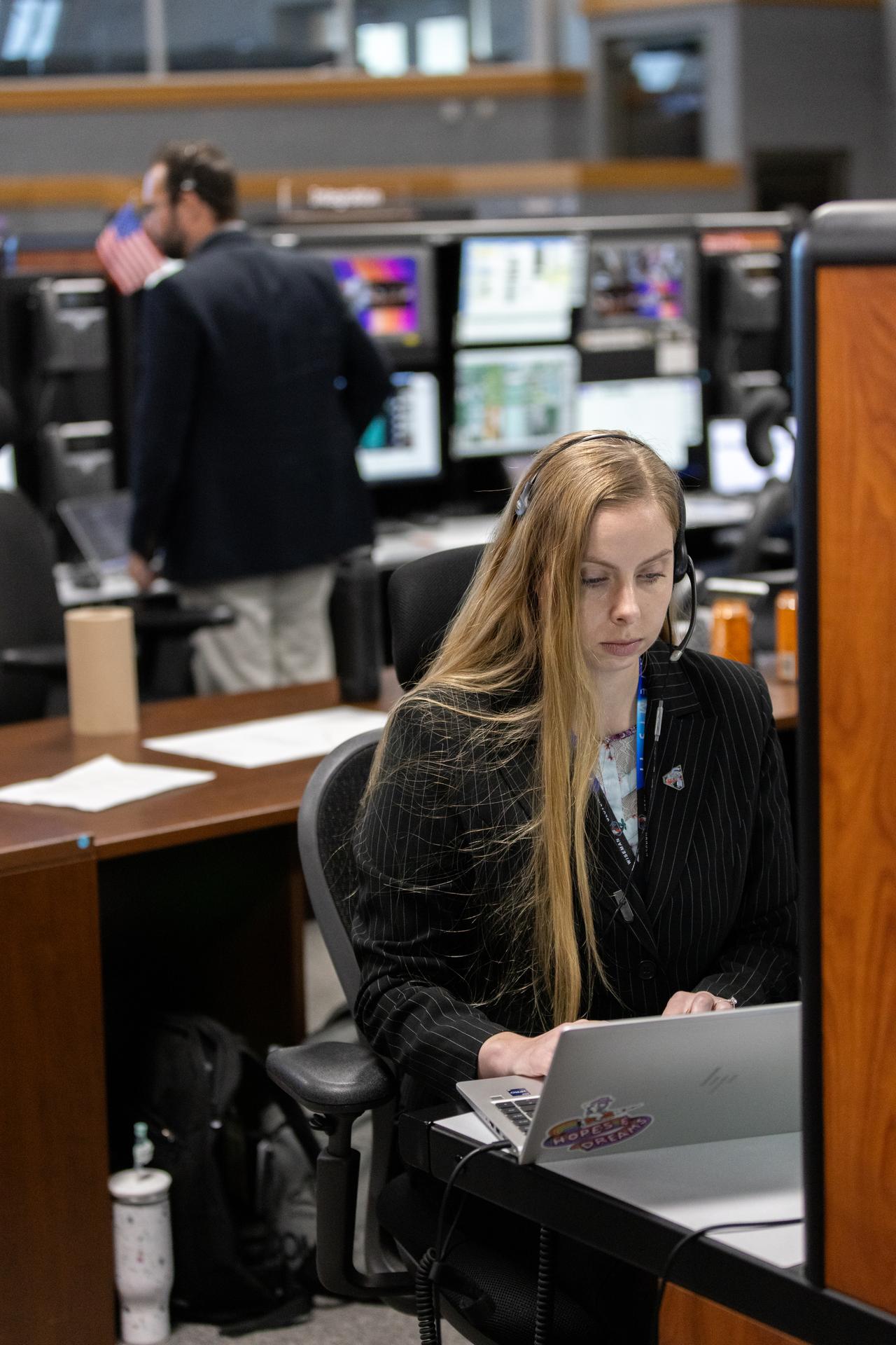 Teams monitor the progress of a countdown demonstration test with Artemis II crewmembers NASA astronauts Reid Wiseman, commander; Victor Glover, pilot; Christina Koch, mission specialist; and CSA (Canadian Space Agency) astronaut Jeremy Hansen, mission specialist onboard their Orion spacecraft from Firing Room 1 of the Rocco A. Petrone Launch Control Center, Saturday, Dec. 20, 2025, at NASA’s Kennedy Space Center in Florida. For this operation, the Artemis II crew and launch teams are simulating the launch day timeline including suit-up, walkout, and spacecraft ingress and egress. Through the Artemis campaign, NASA will send astronauts to explore the Moon for scientific discovery, economic benefits, and to build the foundation for the first crewed missions to Mars, for the benefit of all.