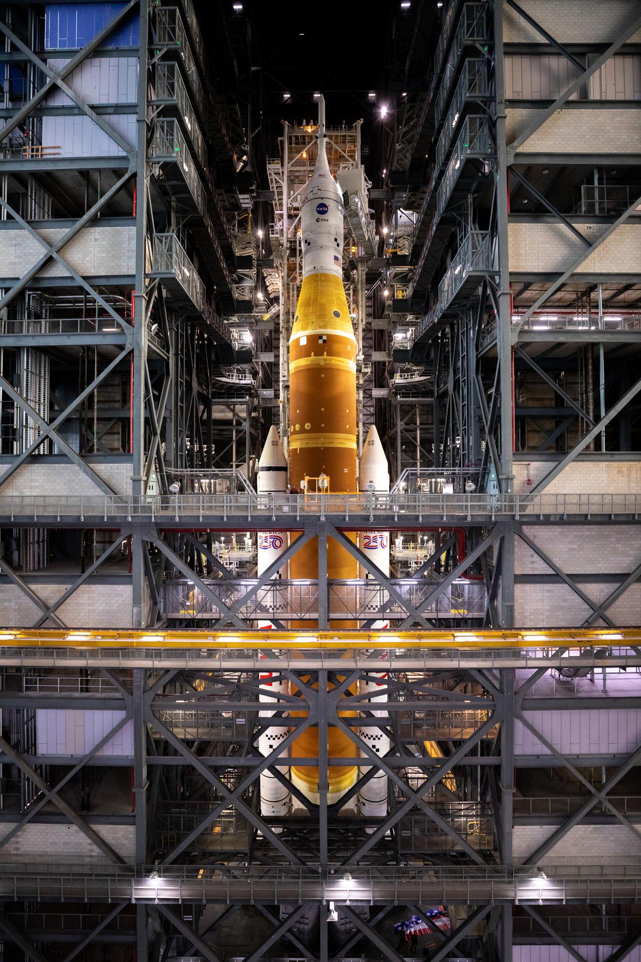 Artemis II Platforms Retracted