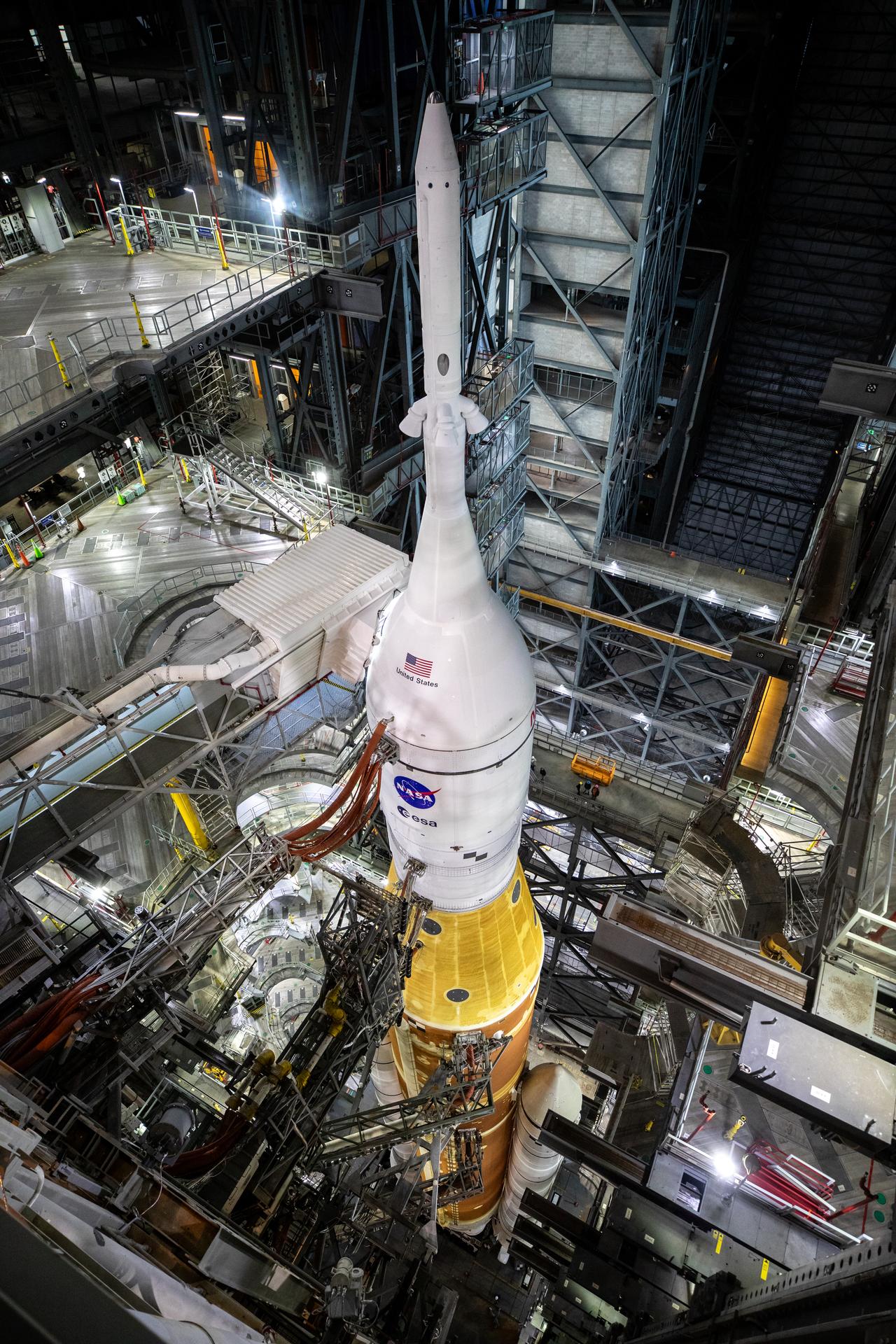 Artemis II Platforms Retracted