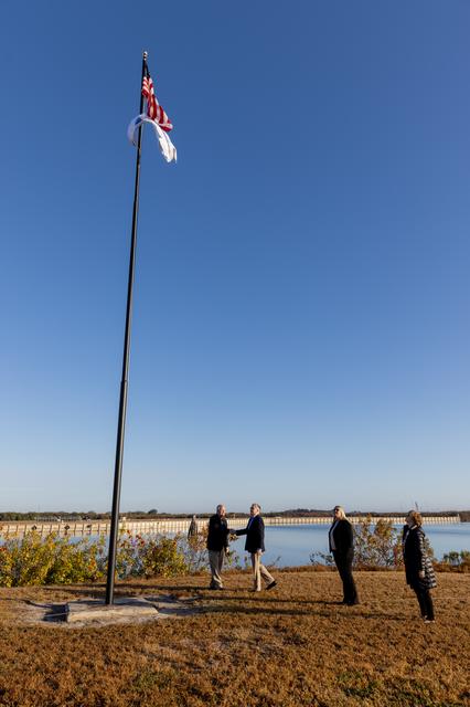 SpaceX Crew-12 Flag Raising