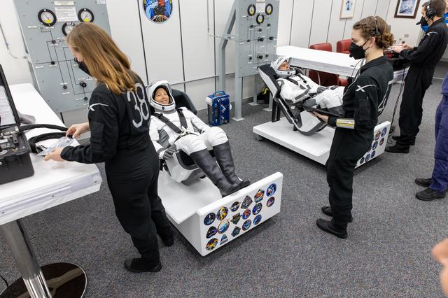 NASA image: NASA's SpaceX Crew-12 - Suit-Up in ACQ