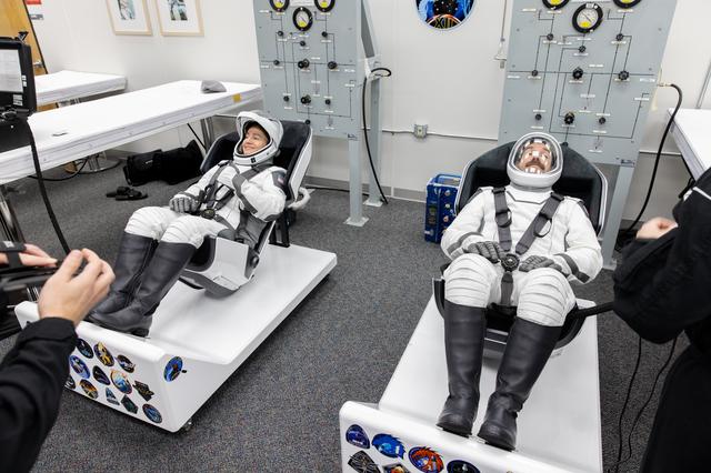 NASA image: NASA's SpaceX Crew-12 - Suit-Up in ACQ