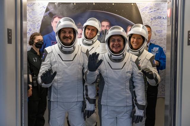 NASA image: NASA's SpaceX Crew-12 - Suit-Up in ACQ