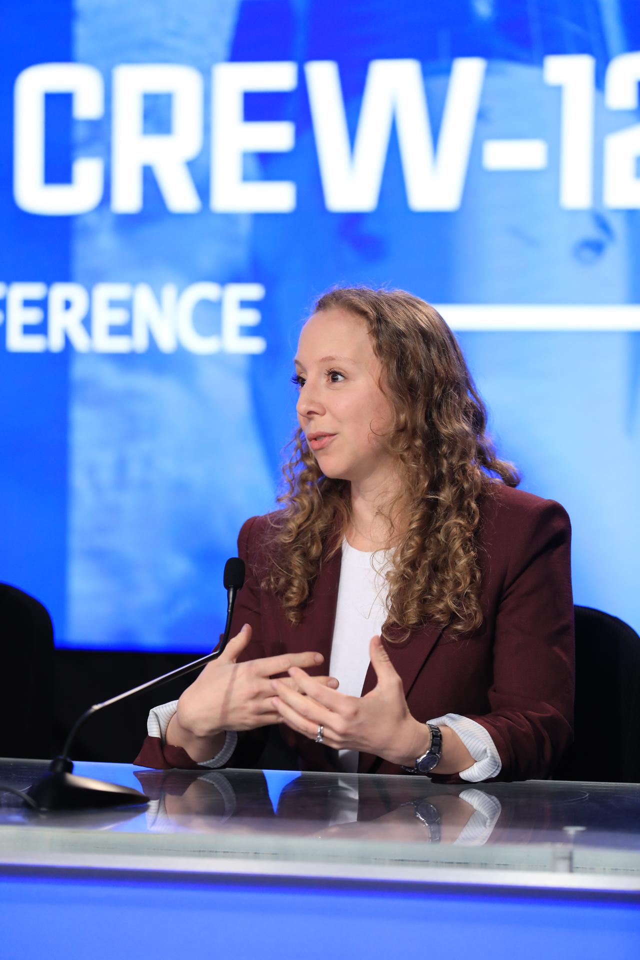 Julianna Scheiman, director, NASA Science and Dragon Programs, SpaceX, participates in a postlaunch news conference at the agency’s Kennedy Space Center in Florida on Friday, Feb. 13, 2026, following the launch of NASA’s SpaceX Crew-12 mission to the International Space Station. NASA astronauts Jessica Meir and Jack Hathaway, ESA (European Space Agency) astronaut Sophie Adenot, and Roscosmos cosmonaut Andrey Fedyaev launched to the International Space Station aboard SpaceX’s Dragon spacecraft and Falcon 9 rocket at 5:15 a.m. EST on the 12th crew rotation mission with SpaceX to the space station as part of NASA’s Commercial Crew Program.