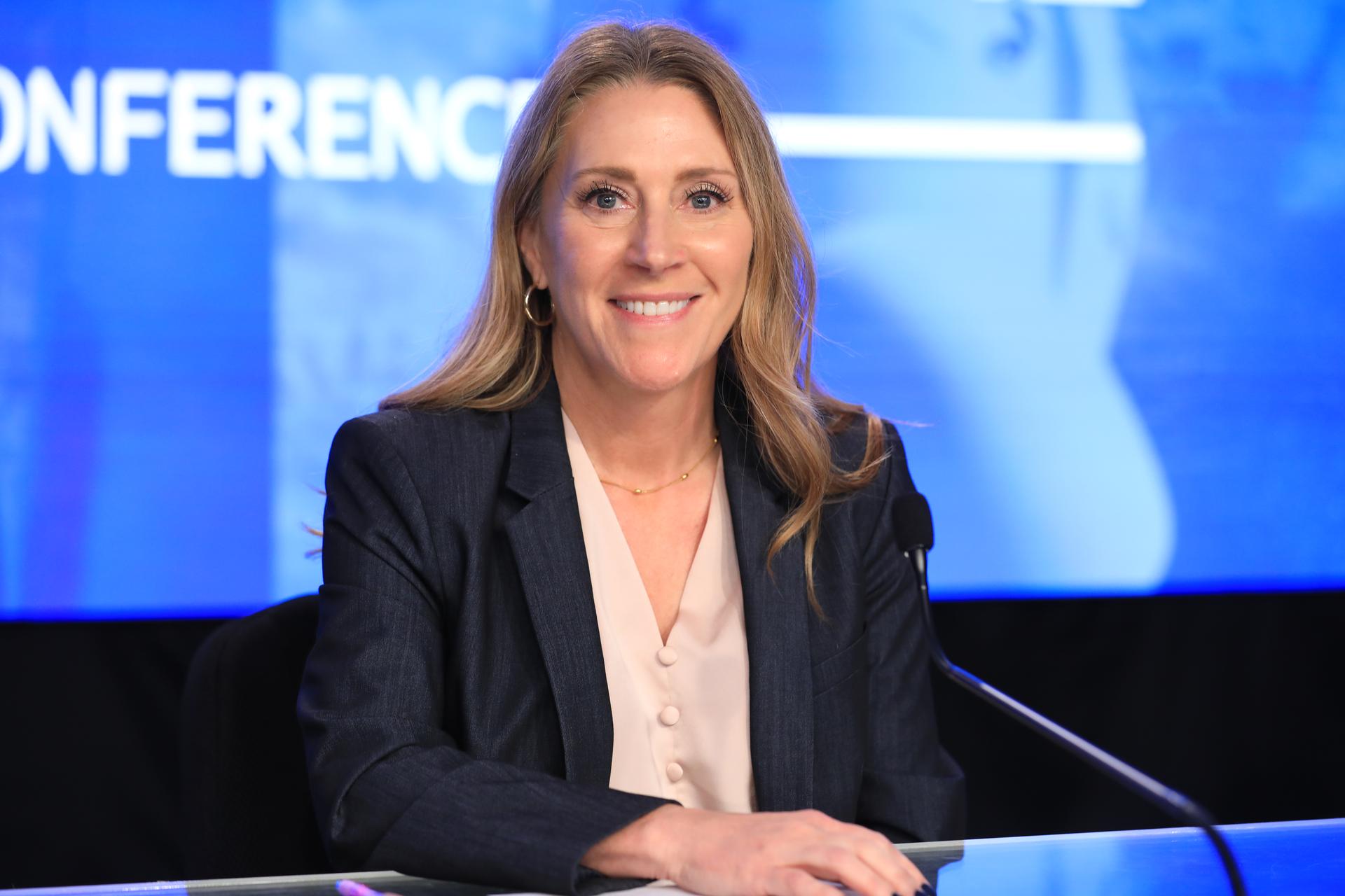 Dana Weigel, manager, NASA’s International Space Station Program, participates in a postlaunch news conference at the agency’s Kennedy Space Center in Florida on Friday, Feb. 13, 2026, following the launch of NASA’s SpaceX Crew-12 mission to the International Space Station. NASA astronauts Jessica Meir and Jack Hathaway, ESA (European Space Agency) astronaut Sophie Adenot, and Roscosmos cosmonaut Andrey Fedyaev launched to the International Space Station aboard SpaceX’s Dragon spacecraft and Falcon 9 rocket at 5:15 a.m. EST on the 12th crew rotation mission with SpaceX to the space station as part of NASA’s Commercial Crew Program.