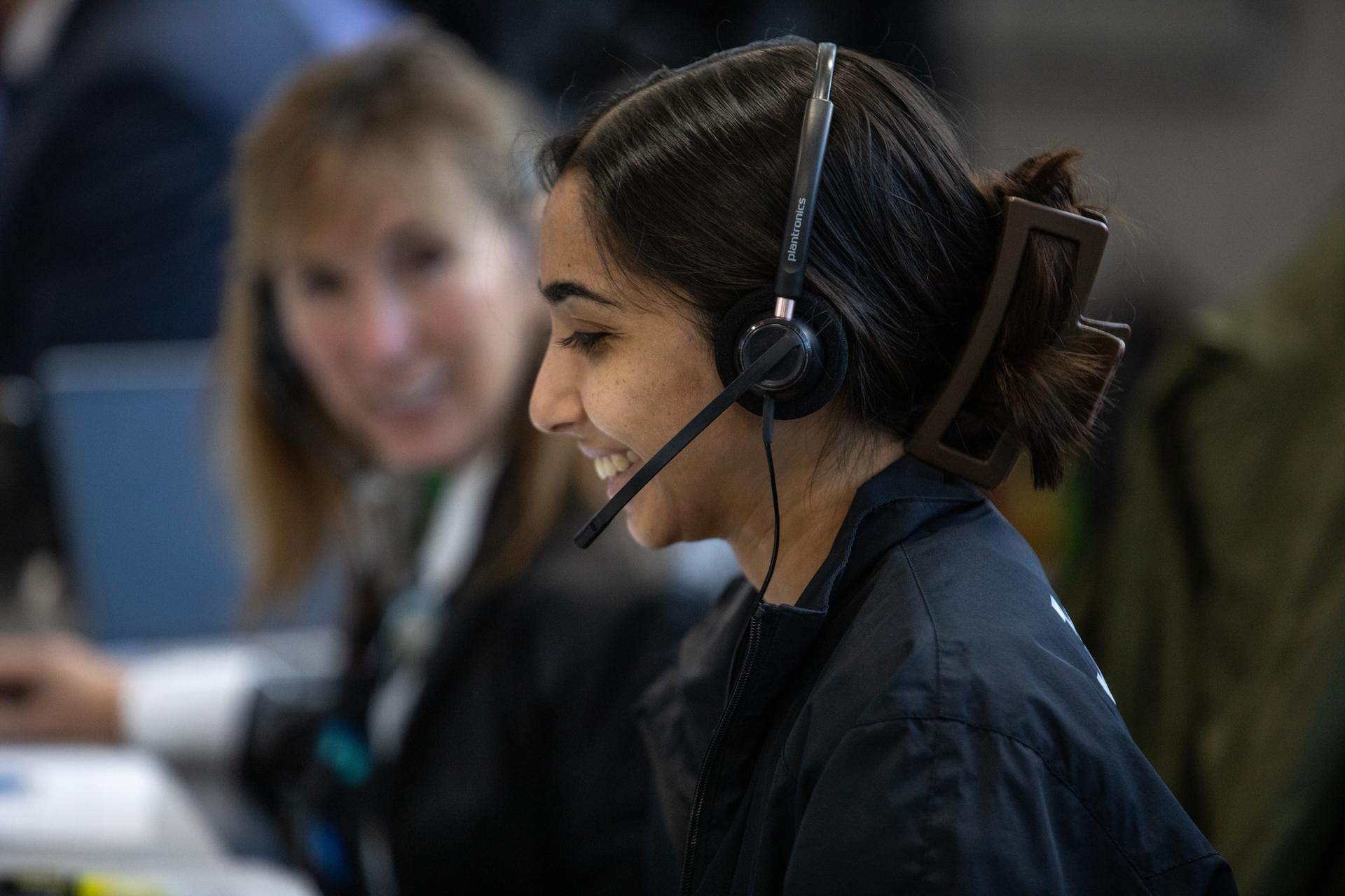 A member of the Artemis launch team participates in the second wet dress rehearsal for the Artemis II mission on Thursday, Feb. 19, 2026, inside Firing Room 1 at the Rocco A. Petrone Launch Control Center at NASA’s Kennedy Space Center in Florida. The wet dress rehearsal allows the Artemis II launch team to run through operations to load propellant, conduct a full launch countdown, demonstrate the ability to recycle the countdown clock, and drain the tanks to practice timelines and procedures for launch. The Artemis II test flight will take Commander Reid Wiseman, Pilot Victor Glover, and Mission Specialist Christina Koch from NASA, and Mission Specialist Jeremy Hansen from the CSA (Canadian Space Agency), around the Moon and back to Earth from Launch Complex 39B at NASA Kennedy.