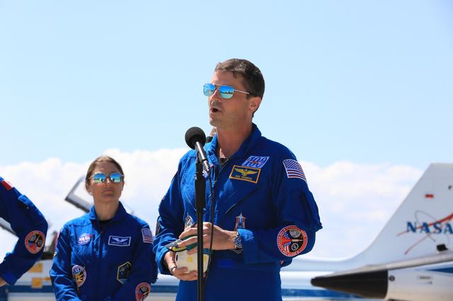 NASA image: Artemis II Launch Crew Arrival at KSC