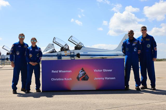 NASA image: Artemis II Launch Crew Arrival at KSC