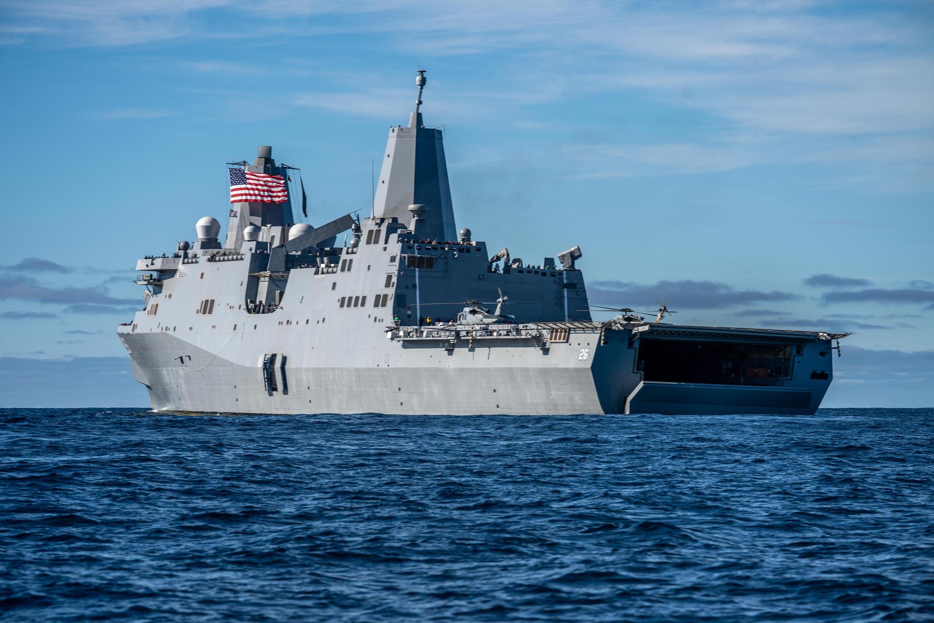 USS John P. Murtha approaches NASA's Orion spacecraft carrying Artemis II Commander Reid Wiseman, Pilot Victor Glover, and Mission Specialist Christina Koch from NASA, along with Mission Specialist Jeremy Hansen from the CSA (Canadian Space Agency), following splashdown in the Pacific Ocean near San Diego, California, at 5:07 p.m. PDT, (8:07 p.m. EDT) on Friday, April 10, 2026. The Artemis II test flight launched on Wednesday, April 1, from NASA’s Kennedy Space Center in Florida to begin its 10-day journey around the Moon for scientific discovery, economic benefits, and to build on our foundation for the first crewed missions to Mars. NASA’s Landing and Recovery team and the U.S. military are coordinating efforts to extract the Artemis II crew from the Orion spacecraft.