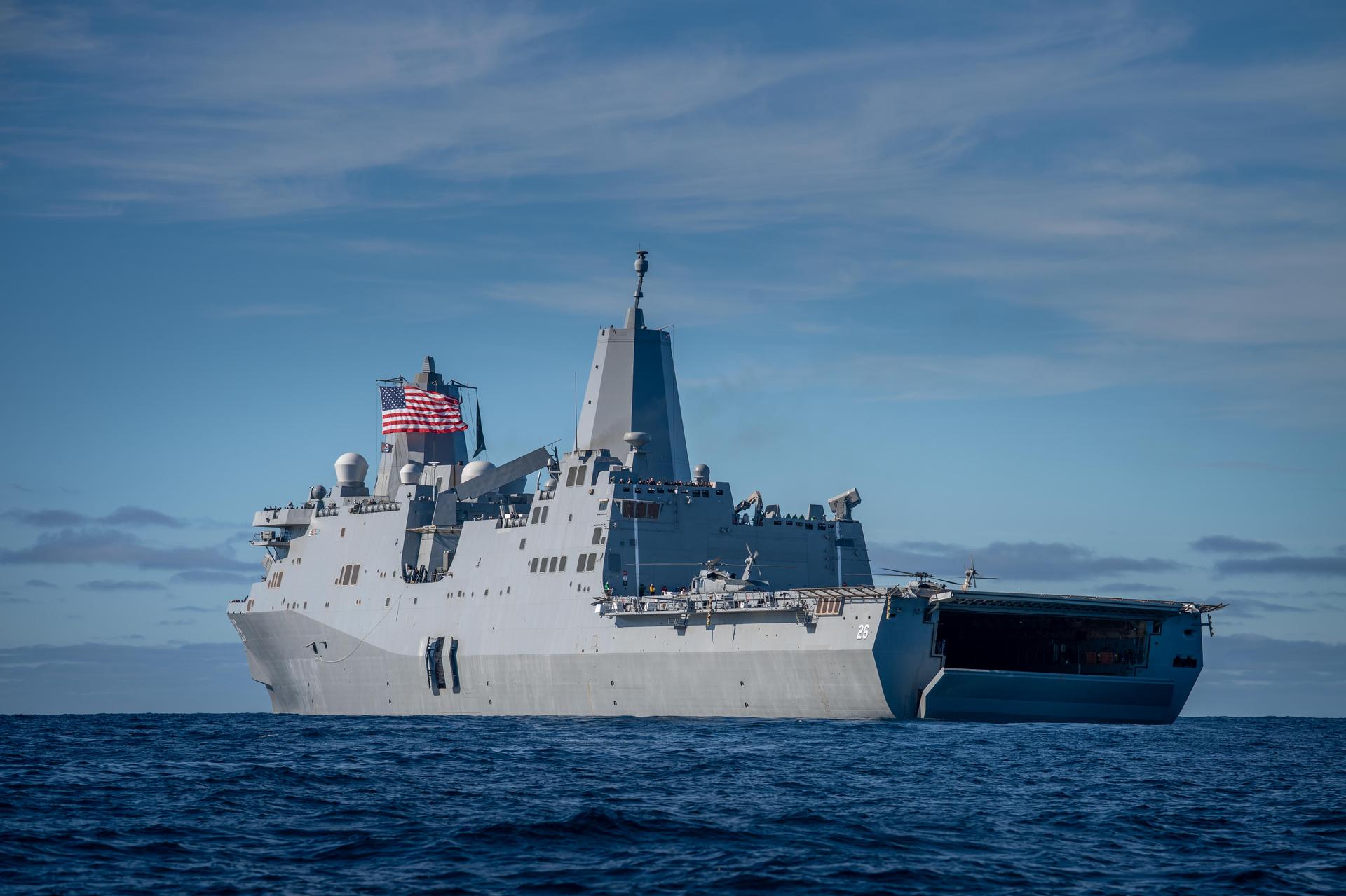USS John P. Murtha approaches NASA's Orion spacecraft carrying Artemis II Commander Reid Wiseman, Pilot Victor Glover, and Mission Specialist Christina Koch from NASA, along with Mission Specialist Jeremy Hansen from the CSA (Canadian Space Agency), following splashdown in the Pacific Ocean near San Diego, California, at 5:07 p.m. PDT, (8:07 p.m. EDT) on Friday, April 10, 2026. The Artemis II test flight launched on Wednesday, April 1, from NASA’s Kennedy Space Center in Florida to begin its 10-day journey around the Moon for scientific discovery, economic benefits, and to build on our foundation for the first crewed missions to Mars. NASA’s Landing and Recovery team and the U.S. military are coordinating efforts to extract the Artemis II crew from the Orion spacecraft.