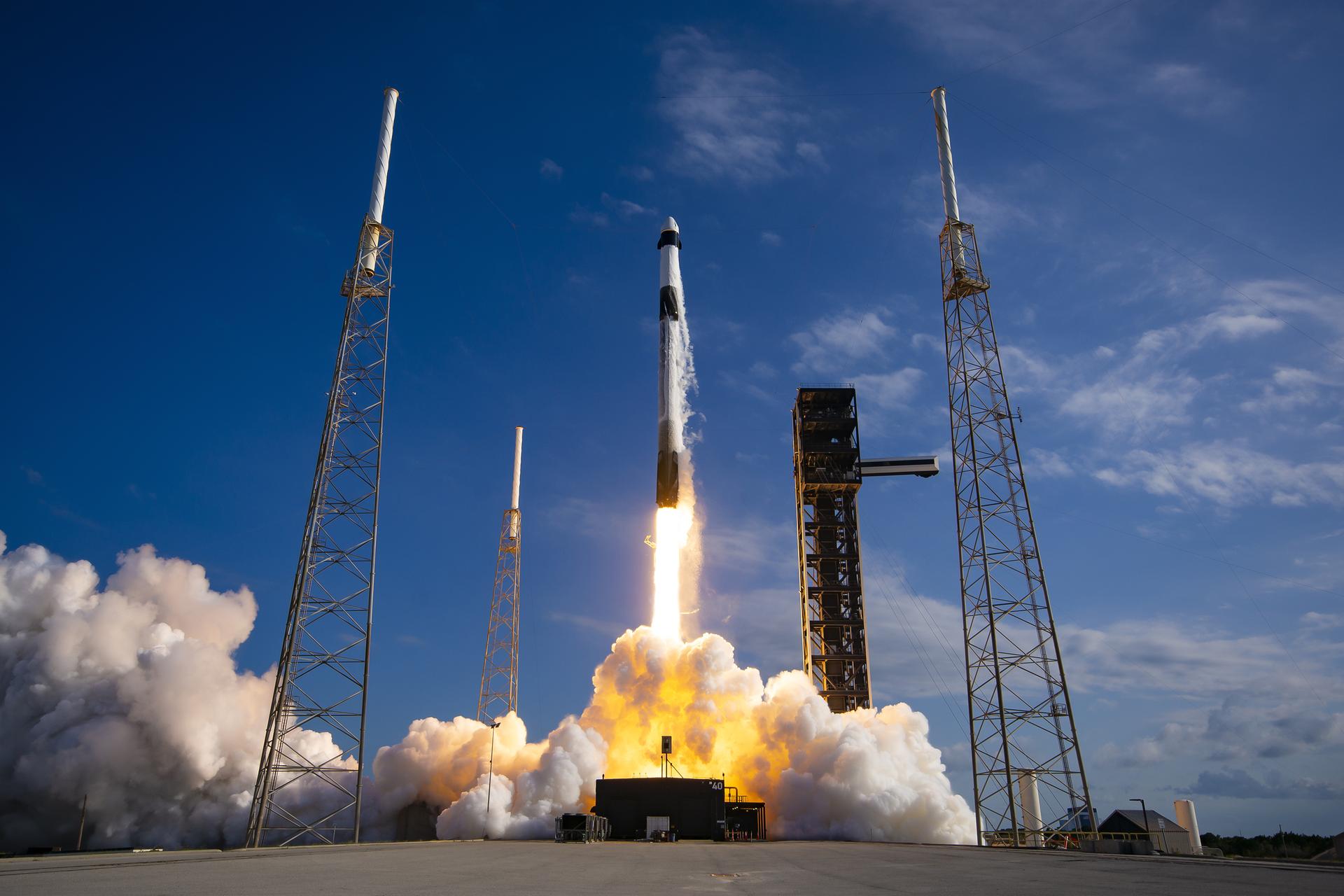A SpaceX Falcon 9 rocket, with the company’s Dragon spacecraft atop, launched on Friday, May 15, 2026, from Space Launch Complex 40 at Cape Canaveral Space Force Station in Florida as part of the company’s 34th commercial resupply services mission to the International Space Station for NASA. Dragon delivered about 6,500 pounds of science investigations, supplies, and equipment to the International Space Station.  