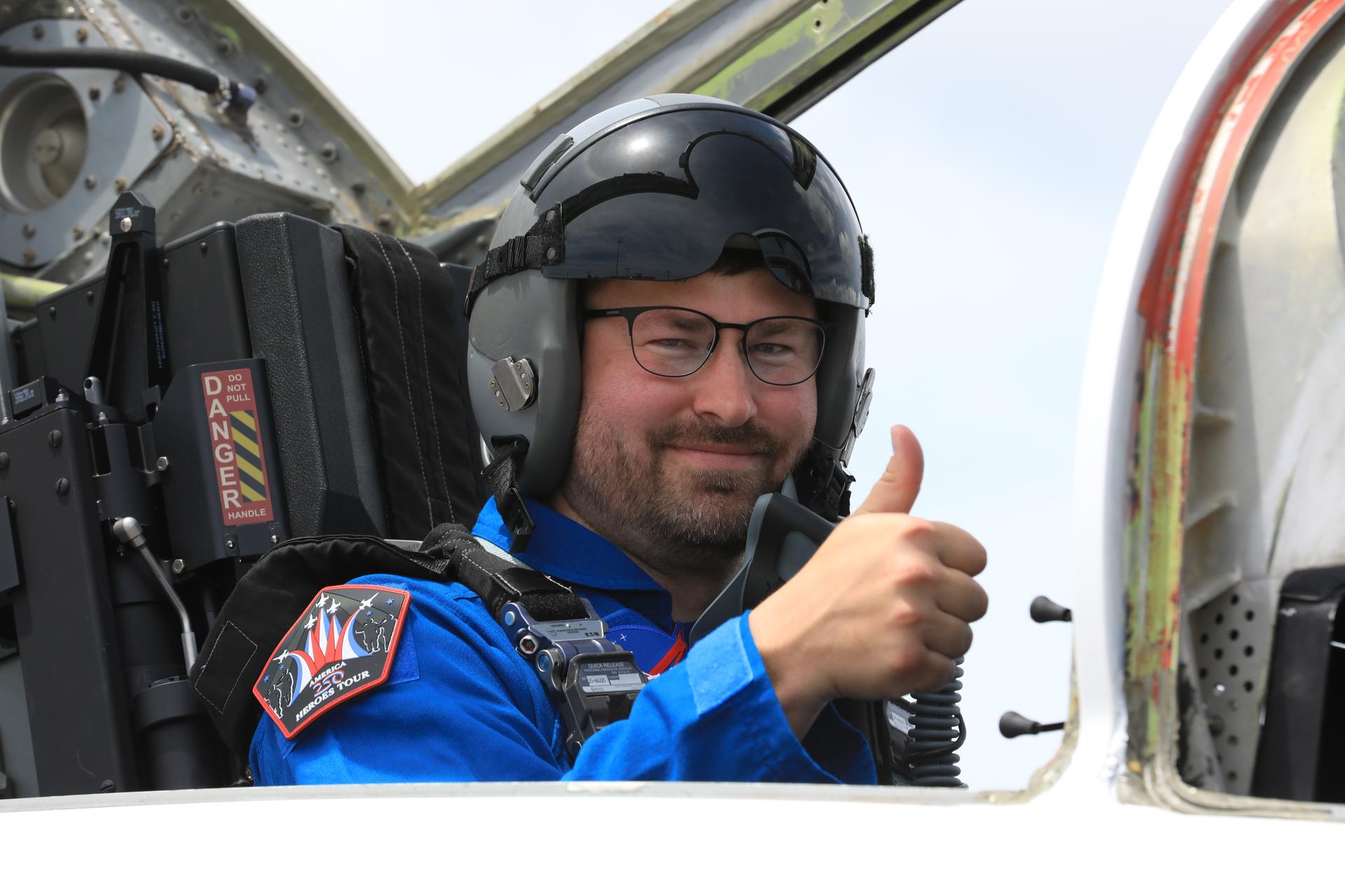 Two of NASA Administrator Jared Isaacman’s personal F-5 aircrafts taxi on the runway at the Launch and Landing Facility at the agency’s Kennedy Space Center in Florida on Thursday, June 18, 2026, as part of the Administrator’s Flight Experience Award program. Multiple NASA awardees suited up, completed pre-flight briefings, and experienced a unique flight. The ride-along flight experience award program highlights NASA’s commitment to celebrating excellence across the workforce.