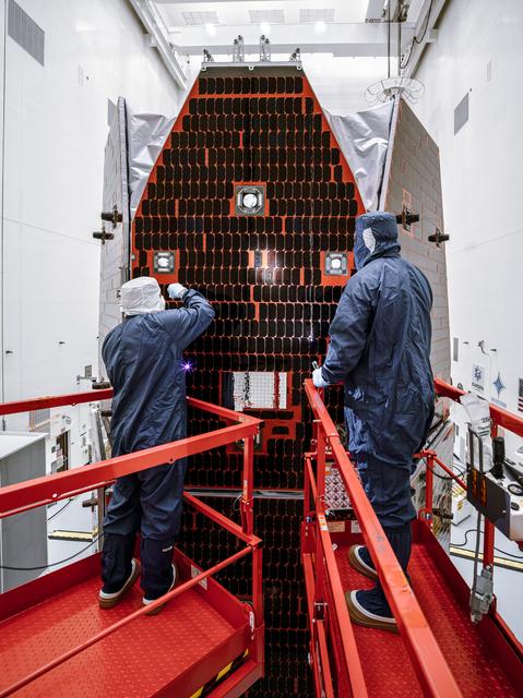 Roman Space Telescope Solar Array Cleaning