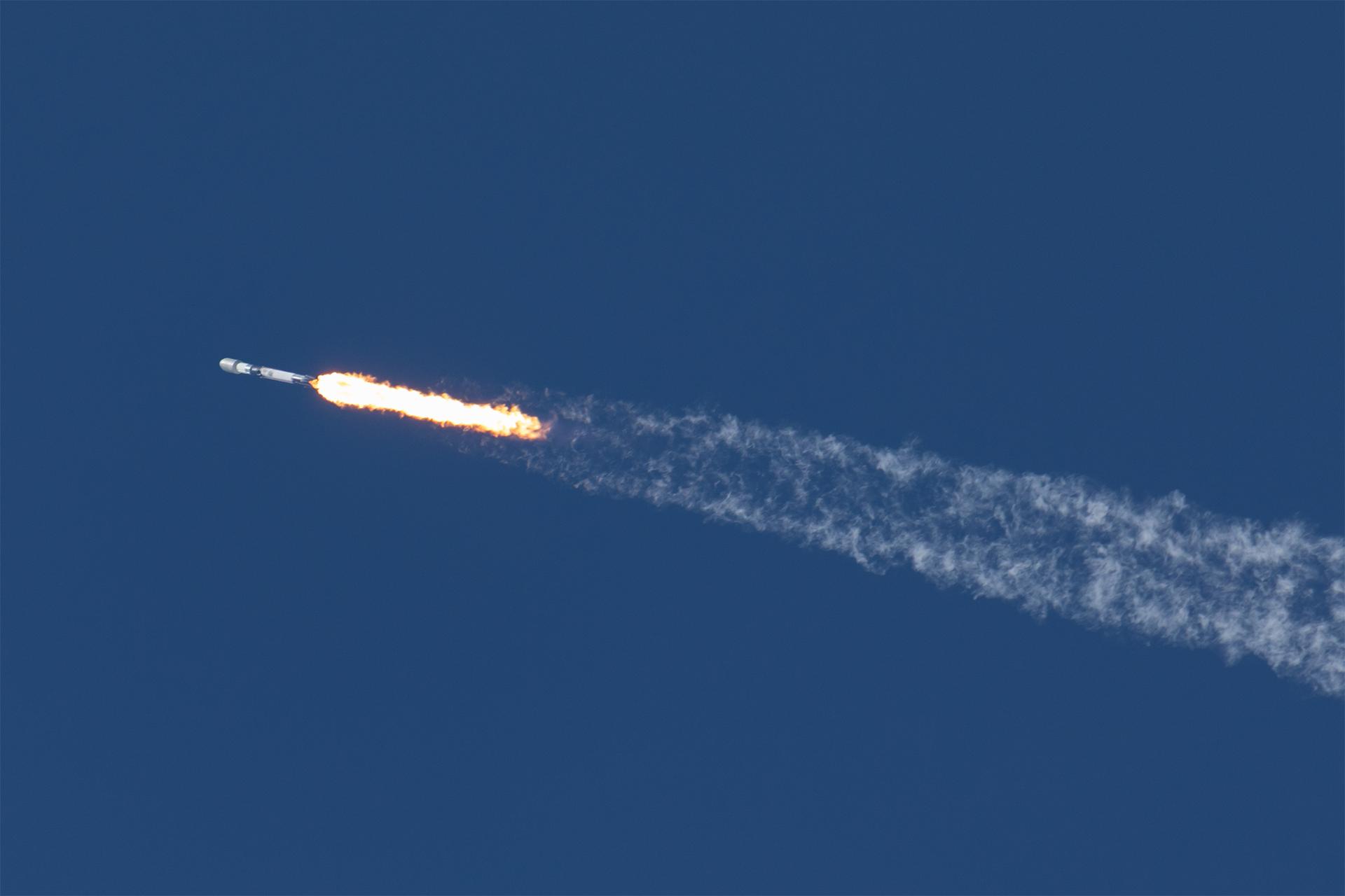 A SpaceX Falcon 9 rocket carrying three NASA-supported small spacecraft launched at 11:32 a.m. PDT Thursday, Oct. 1, 2026, as part of the company’s Transporter-18 mission from Space Launch Complex 4 East at Vandenberg Space Force Base in California. The ASCENT Propulsion Dual Mode CubeSat, the Supernova Remnants and Proxies for ReIonization Testbed Experiment (SPRITE) CubeSat, and the Small Spacecraft Propulsion and Inspection Capability (SSPICY) mission will demonstrate new propulsion technologies, study how galactic dust and high-energy radiation move through galaxies, and advance capabilities for inspecting inactive satellites.