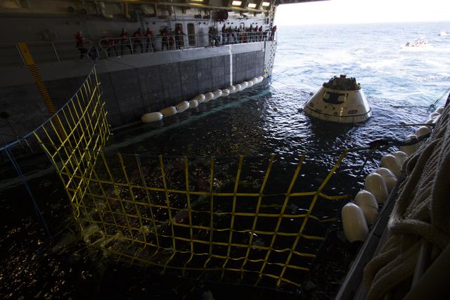 NASA image: URT-3 At Sea Recovery Operation with Bolden