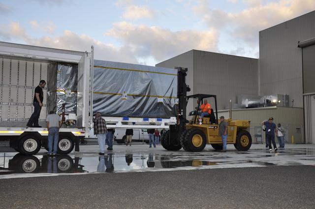 NASA image: SMAP Spacecraft Arrives at Astrotech