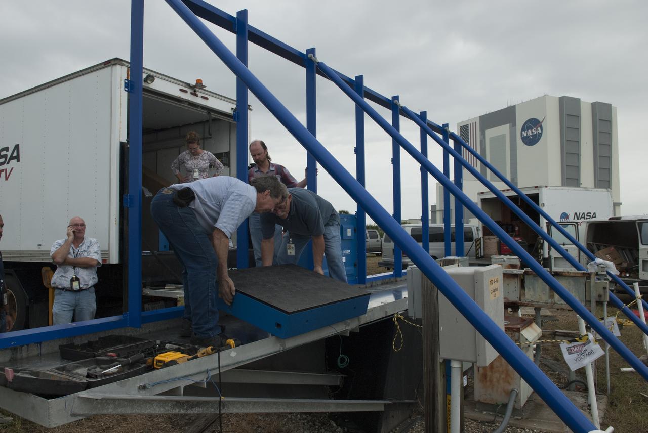 At NASA's Kennedy Space Center in Florida, assembly has begun on the first of 24 light emitting diode LED panels for installation in the new countdown clock at the spaceport's Press Site. The new modern, multimedia display will be similar to the screens seen at sporting venues. The new screen will be nearly 26 feet wide by 7 feet high, a foot taller than the original clock. The historic countdown clock was designed by Kennedy engineers and built by space center technicians before Apollo 12 in 1969. NASA has requested to acquire the countdown clock from the agency’s Artifact Working Group at the agency's Headquarters for likely display at the Kennedy Space Center Visitor Complex. 