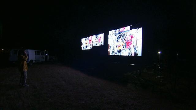 At NASA's Kennedy Space Center in Florida, the new countdown clock at the spaceport's Press Site is being tested. The modern, multimedia display is similar to the screens seen at sporting venues. The new screen will be nearly 26 feet wide by 7 feet high, a foot taller than the original clock. The historic countdown clock was designed by Kennedy engineers and built by space center technicians before Apollo 12 in 1969. NASA has requested to acquire the countdown clock from the agency’s Artifact Working Group at the agency's Headquarters for display at the Kennedy Space Center Visitor Complex.