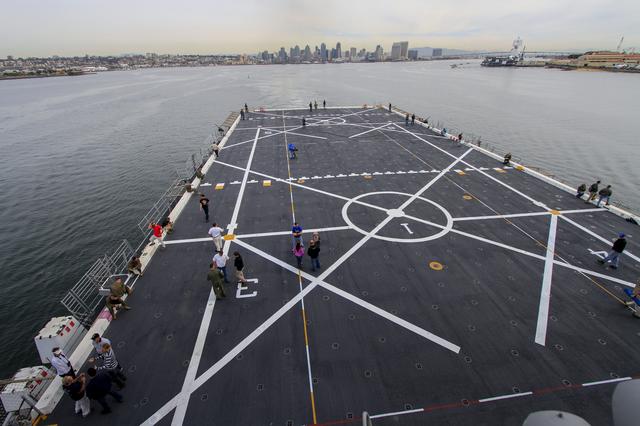 NASA image: USS Anchorage Leaves Port for Launch of Orion