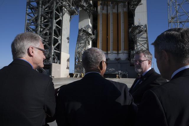 NASA image: Charlie Bolden Talks to Media About Orion Mission