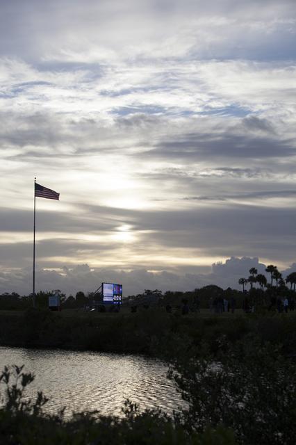 NASA image: Media at the Press Site for the Orion Launch