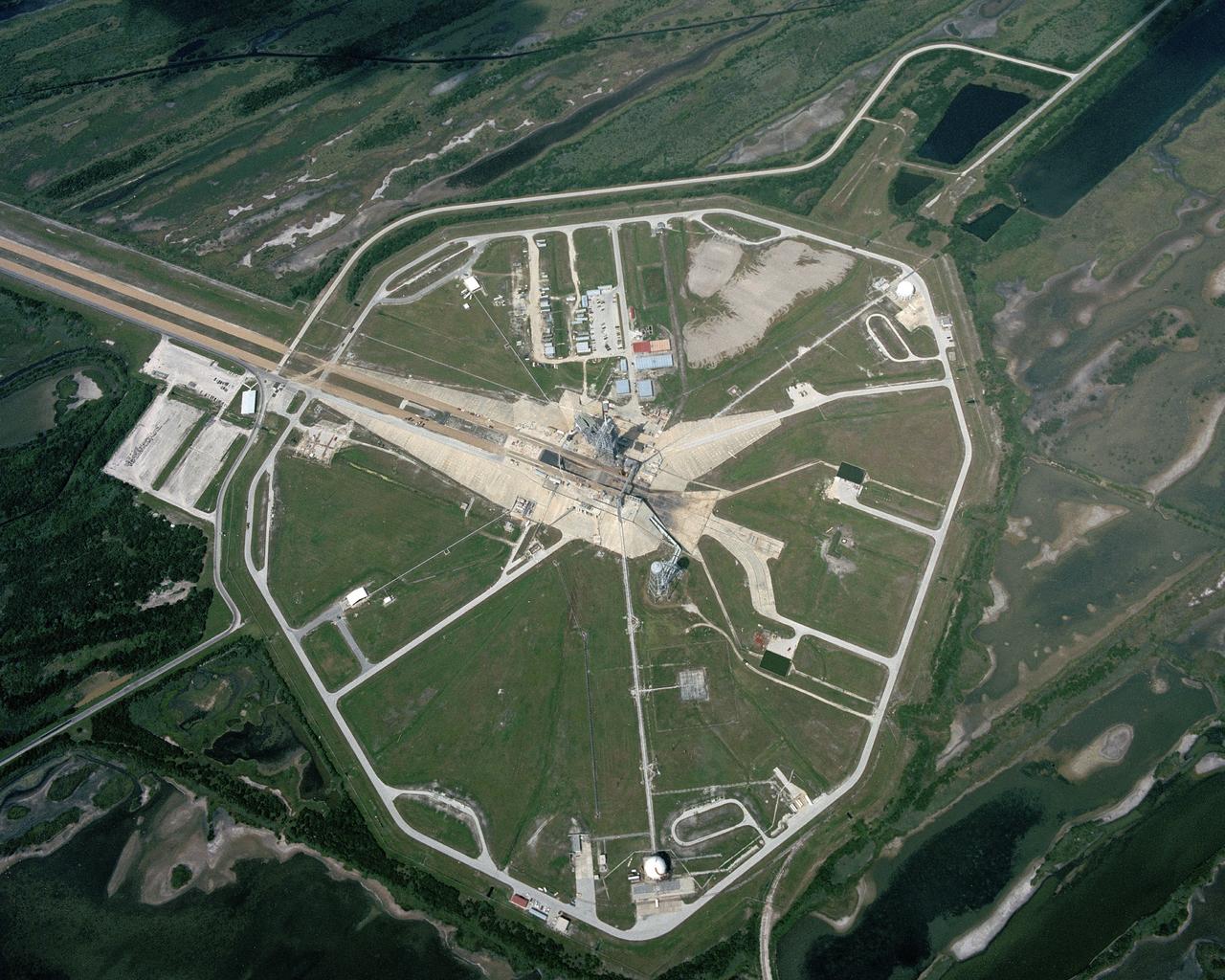 CAPE CANAVERAL, Fla. -- An aerial view of Launch Complex 39B at the Kennedy Space Center in Florida. Photo Credit: NASA