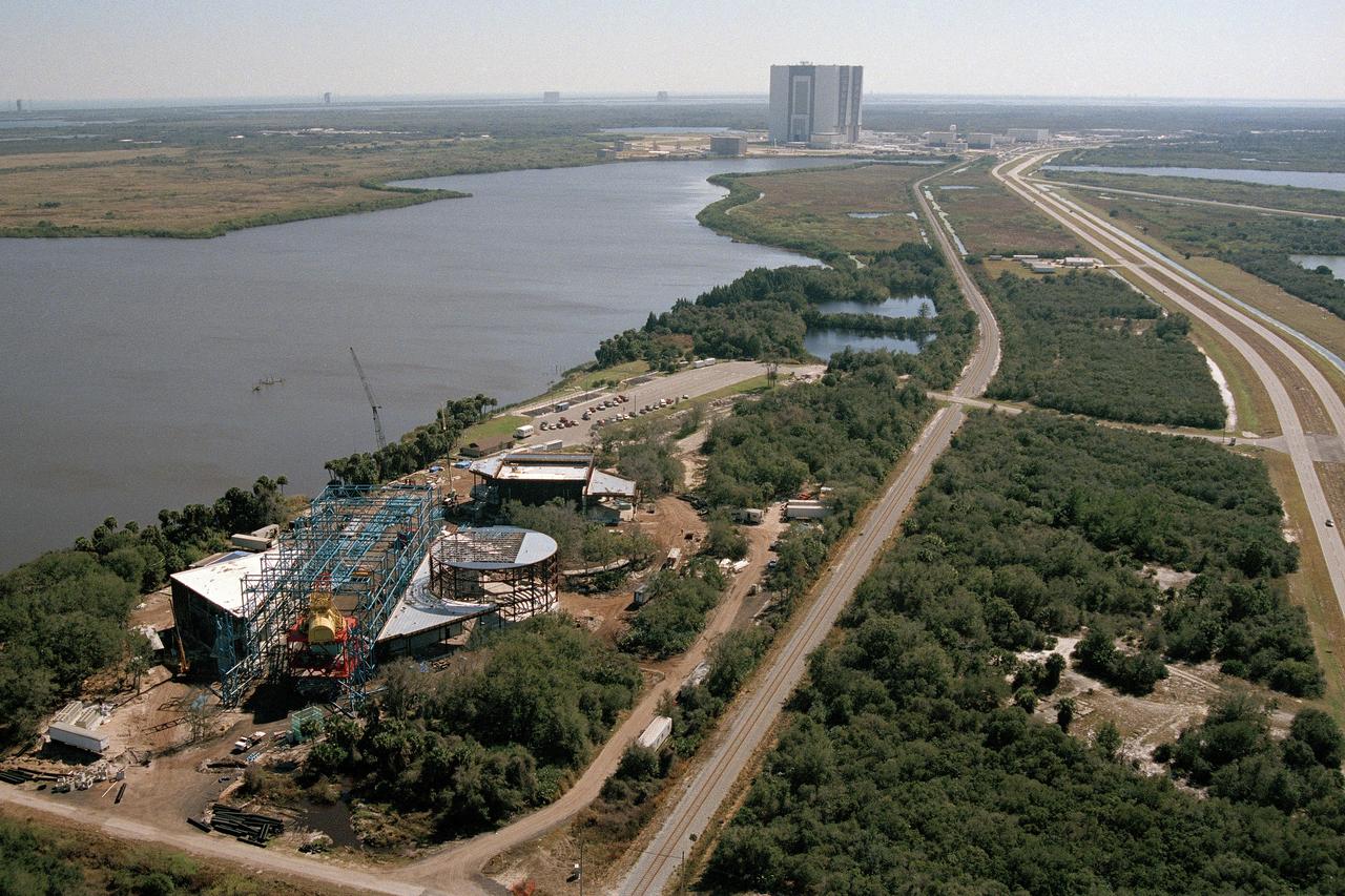 CAPE CANAVERAL, Fla. -- At NASA's Kennedy Space Center in Florida, construction continues on the facility that will house an Apollo era Saturn V rocket. Photo Credit: NASA