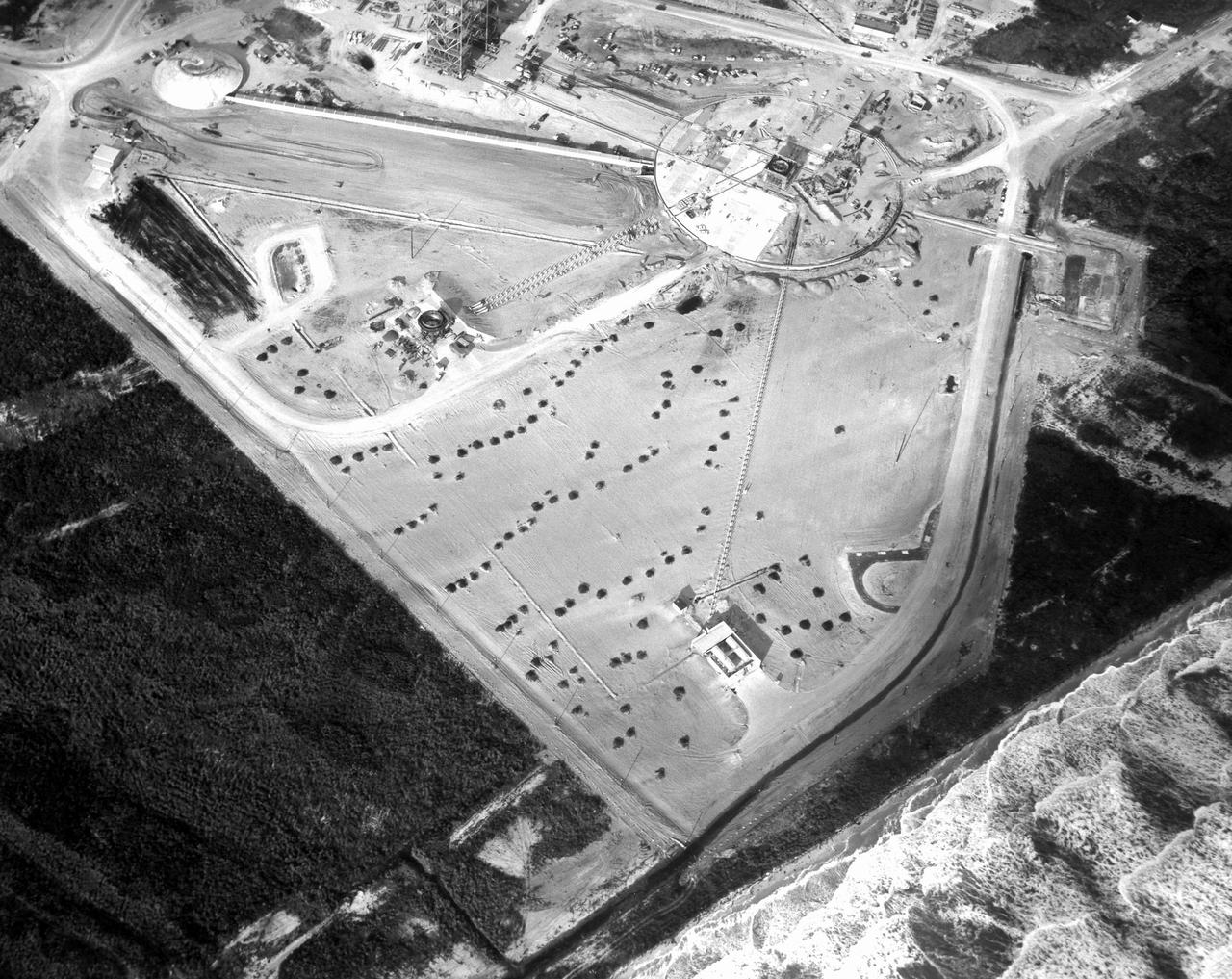 CAPE CANAVERAL, Fla. – Aerial view of Complex 34, looking northwest.    Photo credit: NASA
