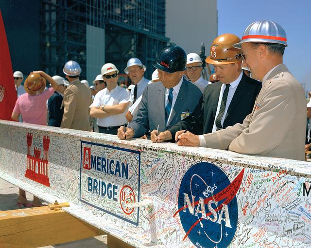 NASA image: VAB Topping Off Ceremony