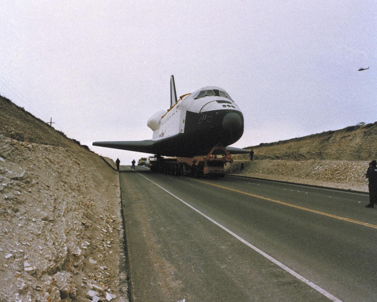 VANDENBERG AIR FORCE BASE, Calif. -- Enterprise in California at VAFB. Photo Credit: NASA