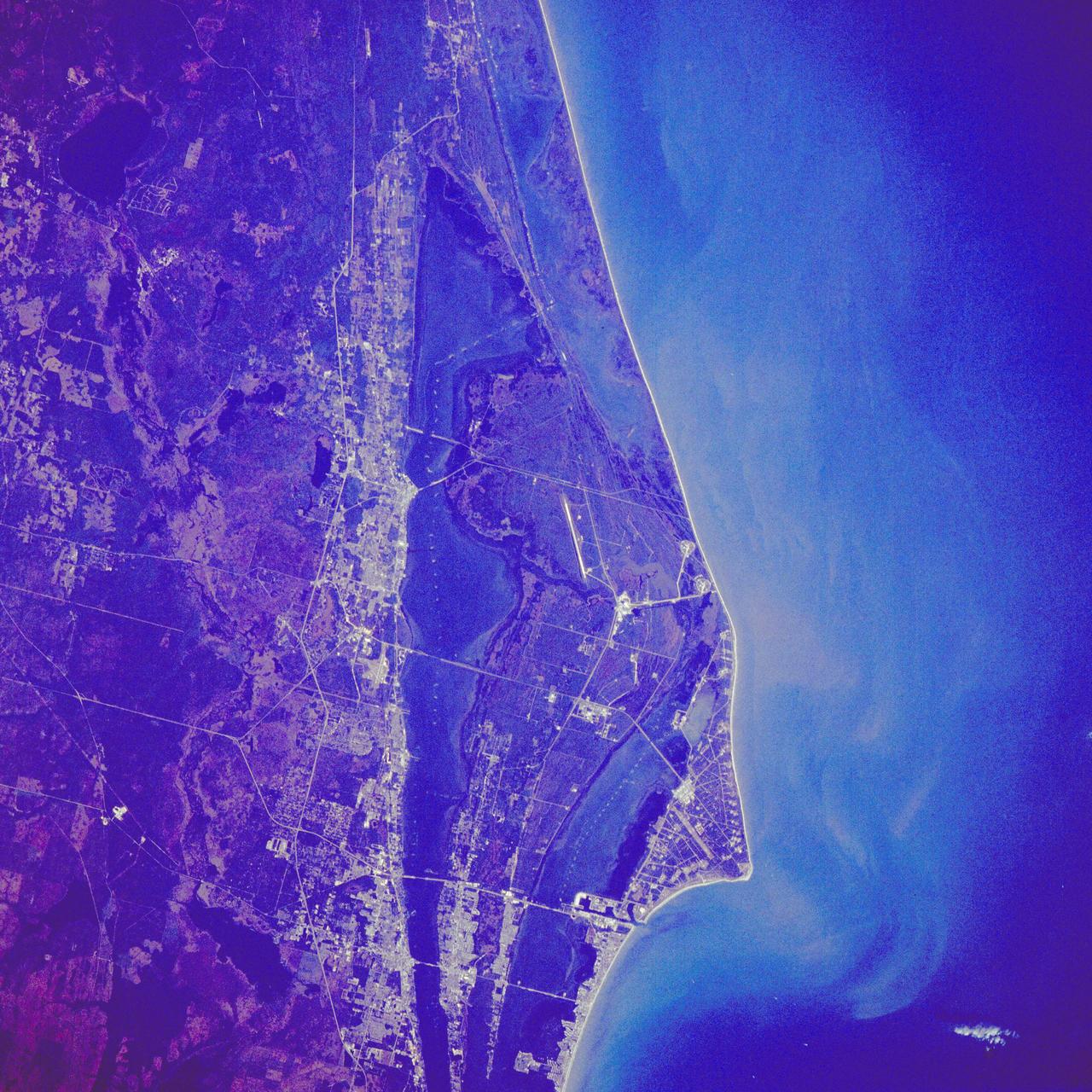 The crew of space shuttle mission STS-29 took this photograph of Florida, including a view of Brevard County, as the orbiter passed 184 miles above the state. 