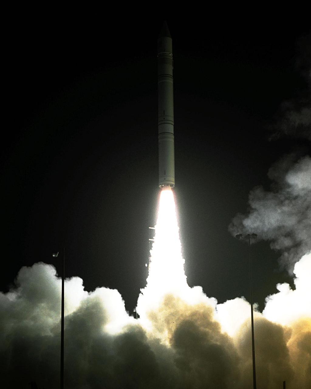 NASA’s Lunar Prospector spacecraft launched successfully on its way to the moon from Launch Complex 46 (LC46) at Cape Canaveral Air Station on Jan. 6 at 9:28 p.m. EST. It was the inaugural launch of Lockheed Martin's Athena II launch vehicle and the first launch from LC46, operated by Spaceport Florida Authority. Lunar Prospector, built for the NASA Ames Research Center by Lockheed Martin, is a spin-stabilized spacecraft designed to provide NASA with the first global maps of the moon’s surface and its gravitational magnetic fields, as well as look for the possible presence of ice near the lunar poles. It will orbit the Moon at an altitude of approximately 63 miles during a one-year mission