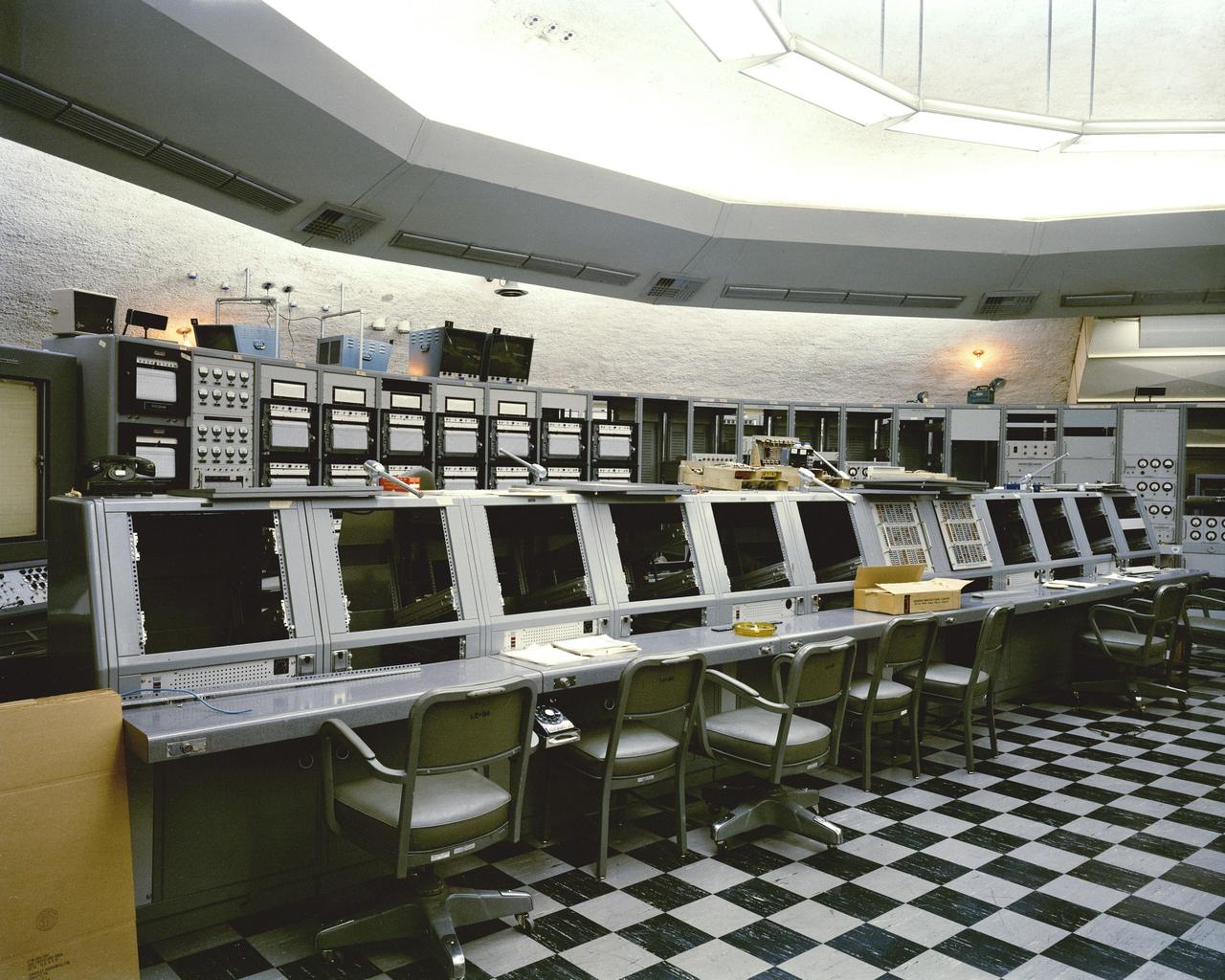 CAPE CANAVERAL, Fla. – CCMTA, NASA:Saturn, Pad 34, blockhouse interiors, Blockhouse 34, consoles.     Photo credit: NASA