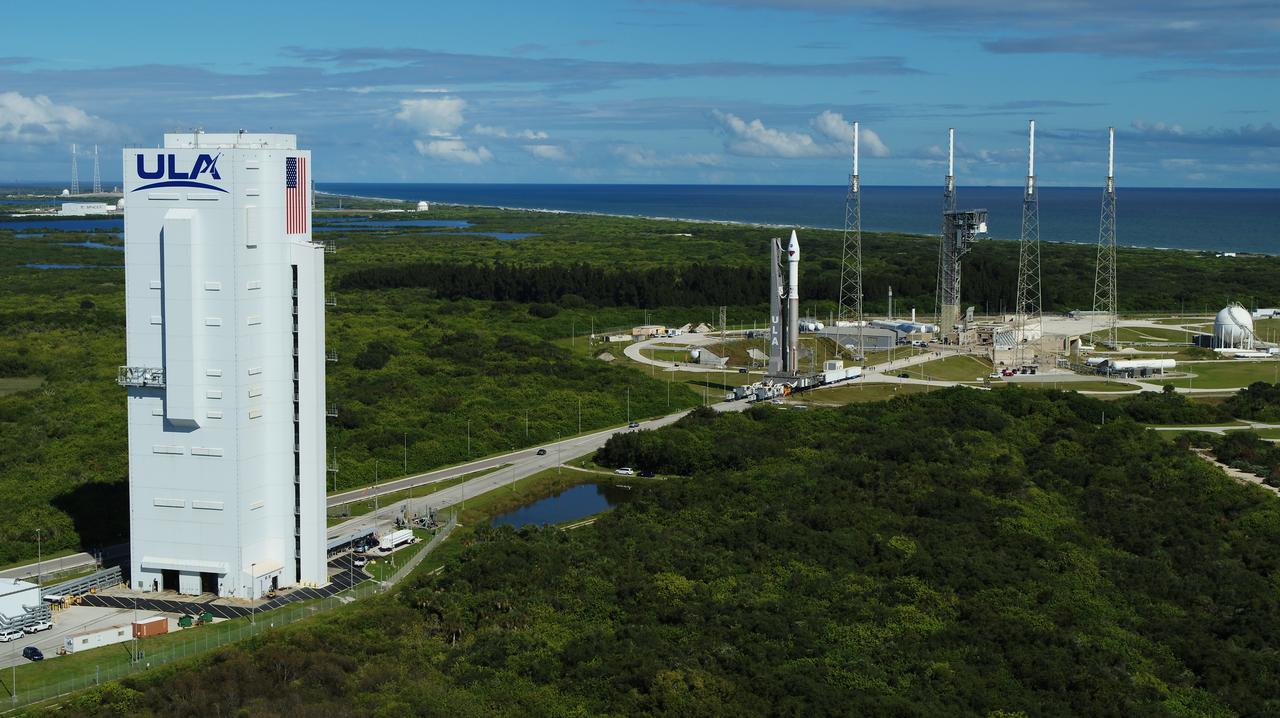 A United Launch Alliance V 401 rocket, with NASA’s Lucy spacecraft atop, makes its way from Cape Canaveral Space Force Station’s Vertical Integration Facility to Space Launch Complex 41 on Thursday, Oct. 14, 2021, in preparation for its targeted 5:34 a.m. EDT liftoff on Saturday, Oct. 16. NASA’s Launch Services Program, based at Kennedy Space Center, is managing the launch. During its 12-year primary mission, Lucy will explore a record-breaking number of asteroids, flying by one asteroid in the solar system’s main belt and seven Trojan asteroids. Additionally, Lucy’s path will circle back to Earth three times for gravity assists, making it the first spacecraft ever to return to the vicinity of Earth from the outer solar system.