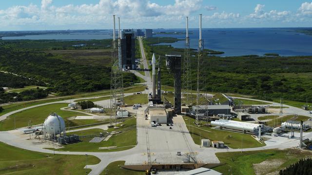 NASA image: Lucy Rollout to the Pad, SLC-41 - DRONE