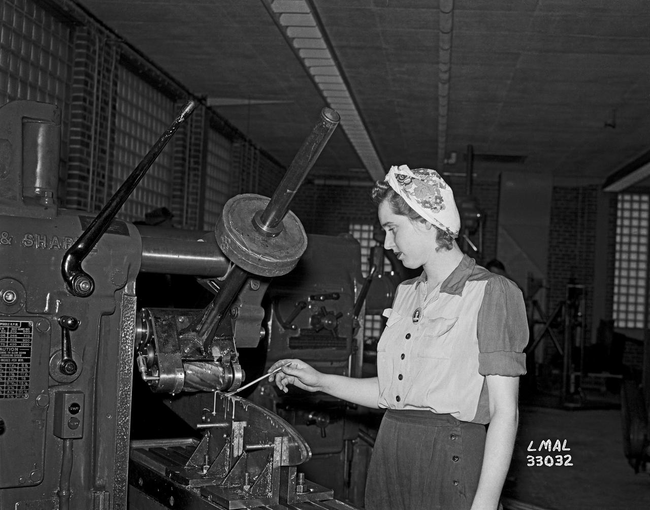 Women Adequately Filling Posts in NACA Laboratory: Nearly 200 women are employed at the Langley Laboratory of the National Advisory Committee for Aeronautics in a limited capacity as mechanics’ helpers and minor laboratory aids on the jobs formerly handled by men, according to E.H. Derring, of the Aerodynamics Division. Many phases of the operations of various wind tunnels at the laboratory are now handled by women with experienced male supervision. Mr. Derring said, pointing out that the reading of the data indicated on wind tunnel instruments during a test is done in a large measure by women.  In addition to reading the instruments and computing and integrating engineering test data obtained from tunnel investigations, the minor laboratory aides assist in the preparation of aircraft models preliminary to testing. Women employees who will serve in the Aerodynamics Division of the Laboratory attend an orientation class for two weeks, during which they receive instruction on phases of the work they will do and their aptitudes for different types of work are evaluated in order that they may be properly placed.  More than 100 women are employed in minor laboratory apprentices, performing mechanical work heretofore done by men. These women are employed in the various shops of the laboratory.  Women in the woodworking shops are taught to operate 15 different machines in carrying out their assignments. Norfolk new paper article from 1943 by Lee Dickinson.