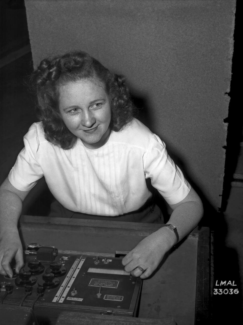 Women Adequately Filling Posts in NACA Laboratory: Nearly 200 women are employed at the Langley Laboratory of the National Advisory Committee for Aeronautics in a limited capacity as mechanics’ helpers and minor laboratory aids on the jobs formerly handled by men, according to E.H. Derring, of the Aerodynamics Division. Many phases of the operations of various wind tunnels at the laboratory are now handled by women with experienced male supervision. Mr. Derring said, pointing out that the reading of the data indicated on wind tunnel instruments during a test is done in a large measure by women.  In addition to reading the instruments and computing and integrating engineering test data obtained from tunnel investigations, the minor laboratory aides assist in the preparation of aircraft models preliminary to testing. Women employees who will serve in the Aerodynamics Division of the Laboratory attend an orientation class for two weeks, during which they receive instruction on phases of the work they will do and their aptitudes for different types of work are evaluated in order that they may be properly placed.  More than 100 women are employed in minor laboratory apprentices, performing mechanical work heretofore done by men. These women are employed in the various shops of the laboratory.  Women in the woodworking shops are taught to operate 15 different machines in carrying out their assignments. Norfolk new paper article from 1943 by Lee Dickinson.