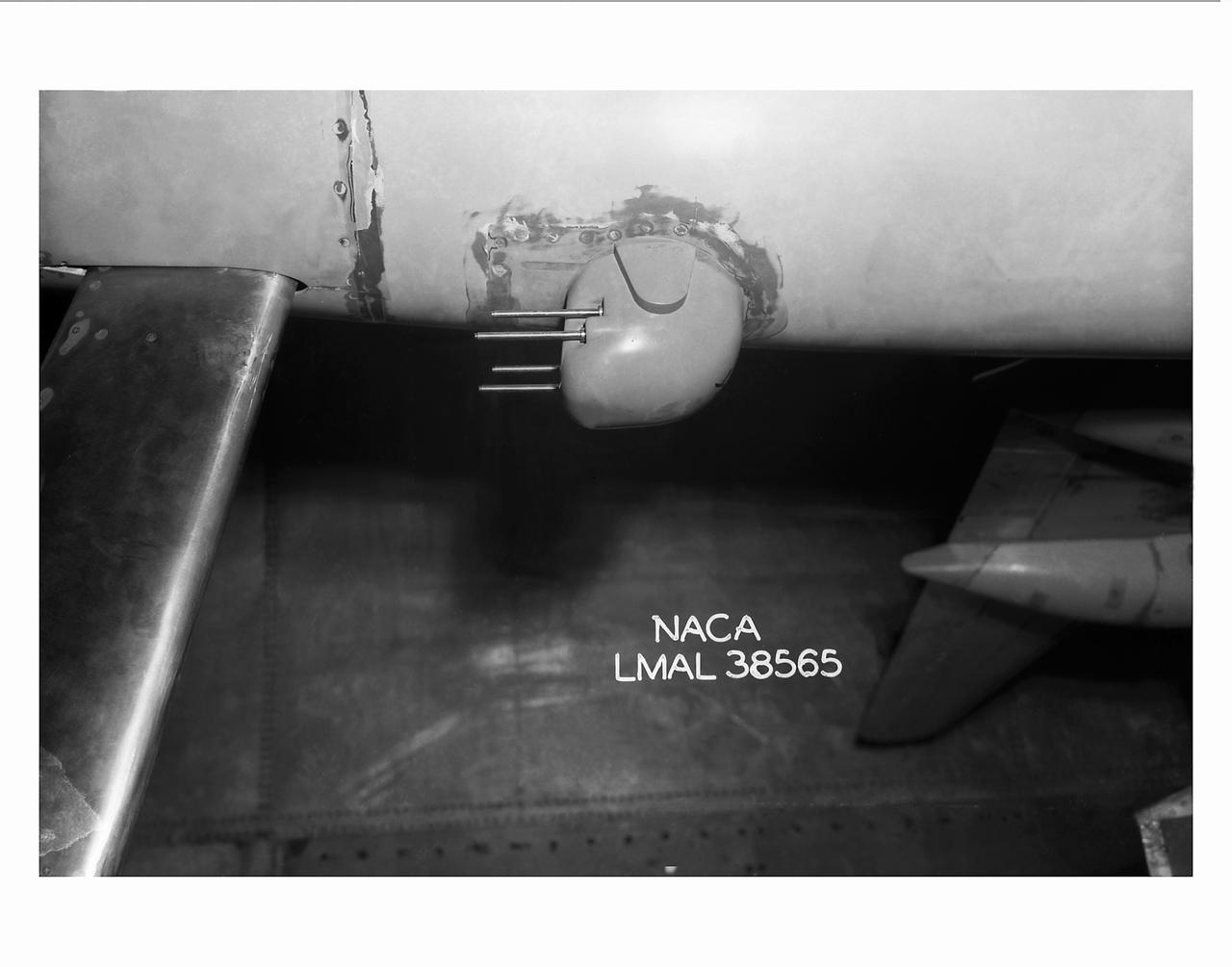 Detail Shots of B-32 Turret. Test conducted in the NACA 19 foot pressure tunnel LMAL-38560 NACA document.